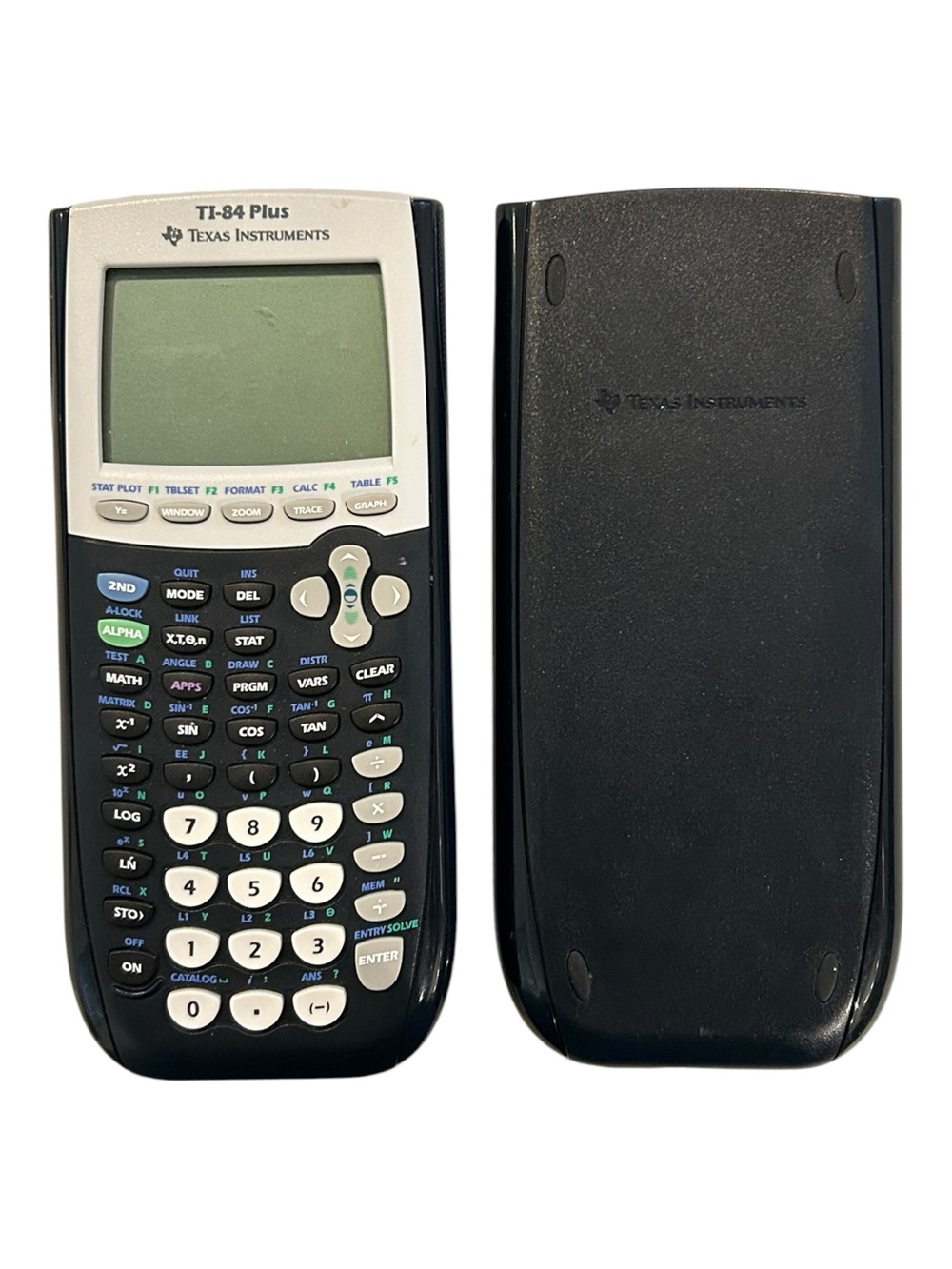 Texas Instruments TI-84 Plus Graphing Calculator w/ Cover Black, Tested Working